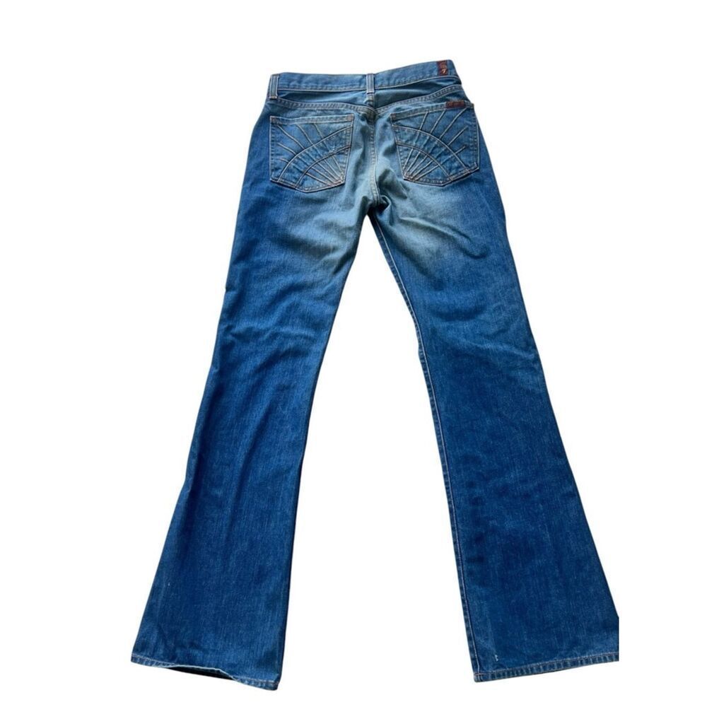 7 For All Mankind Vintage Dojo Flare Sunburst Pocket Rare Premium Y2K Jeans 27